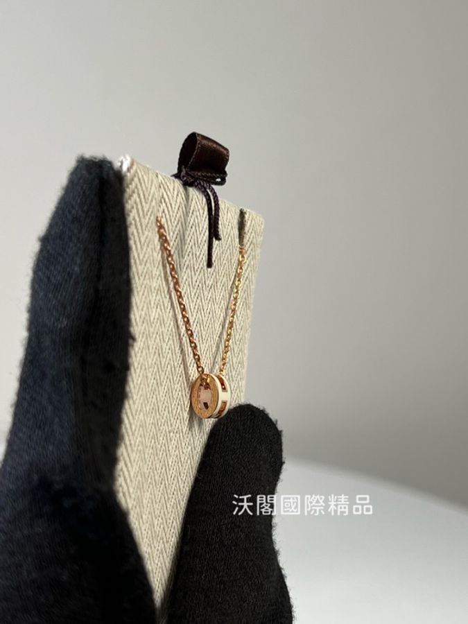 Hermes Mini Pop H白色項鏈-4