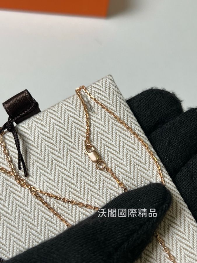 Hermes Mini Pop H白色項鏈-7