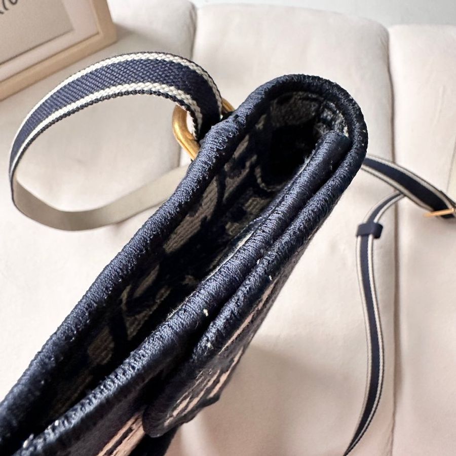 Dior Saddle WOC 21 Oblique 馬鞍刺繡老花 斜挎包-31