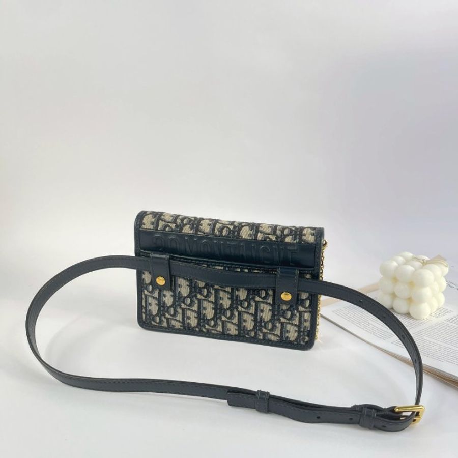 DIOR 老花二合一腰包-1
