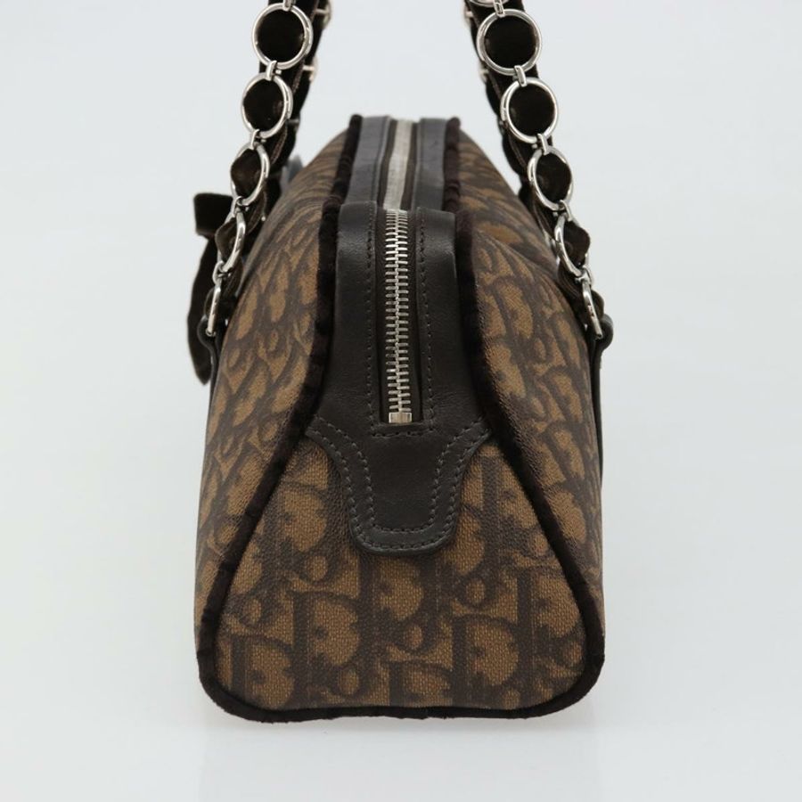 【日本直送】Christian Dior Trotter帆布浪漫鏈條包 PVC棕色 正品 yk20518SAV-2