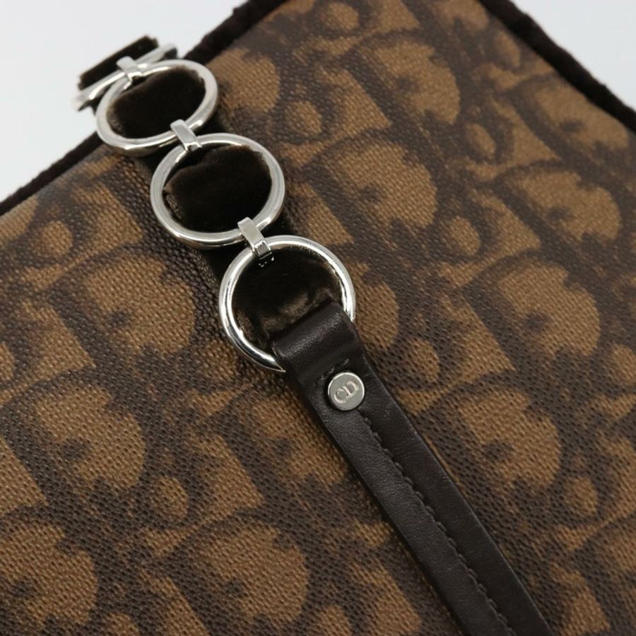 【日本直送】Christian Dior Trotter帆布浪漫鏈條包 PVC棕色 正品 yk20518SAV-9