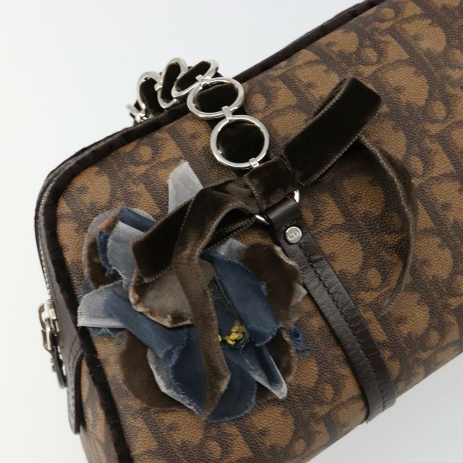 【日本直送】Christian Dior Trotter帆布浪漫鏈條包 PVC棕色 正品 yk20518SAV-16