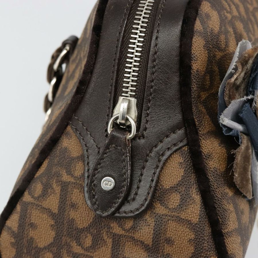 【日本直送】Christian Dior Trotter帆布浪漫鏈條包 PVC棕色 正品 yk20518SAV-17