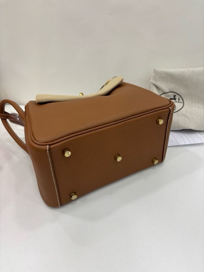 Hermes 愛馬仕 Lindy26 金棕金扣 TC皮 G刻 全新 官網購證-4
