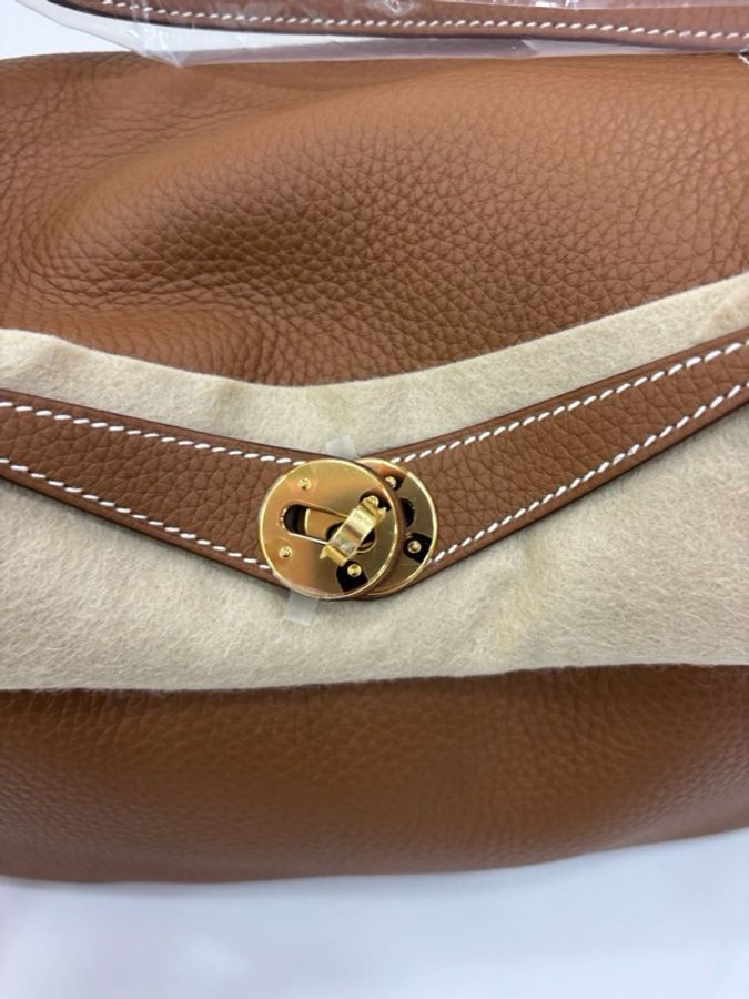 Hermes 愛馬仕 Lindy26 金棕金扣 TC皮 G刻 全新 官網購證-5