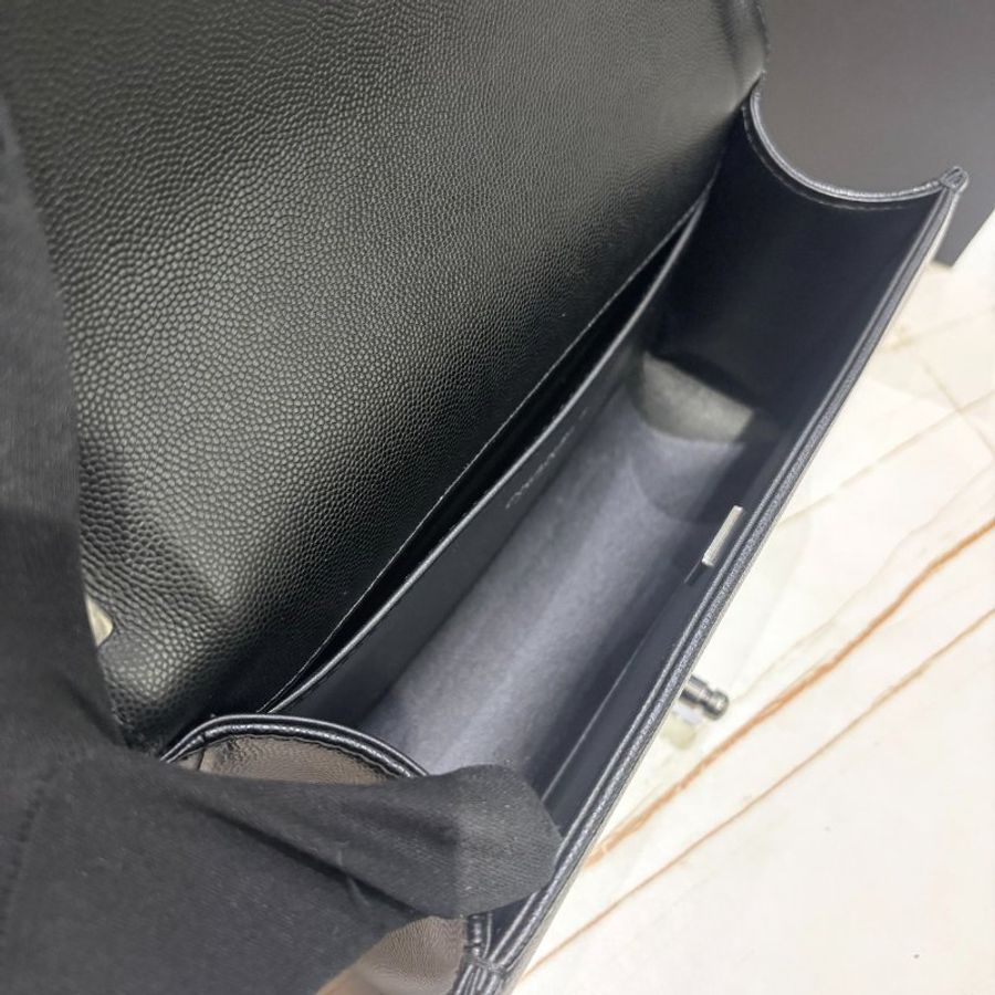 *SHIHNA名牌精品* CHANEL Boy 經典荔枝紋牛皮銀釦 25cm-5