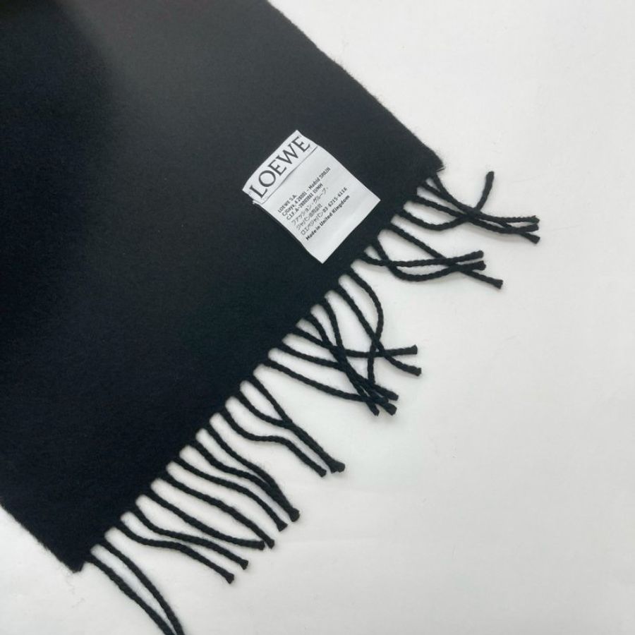 Loewe 羊毛與喀什米爾口袋圍巾-5