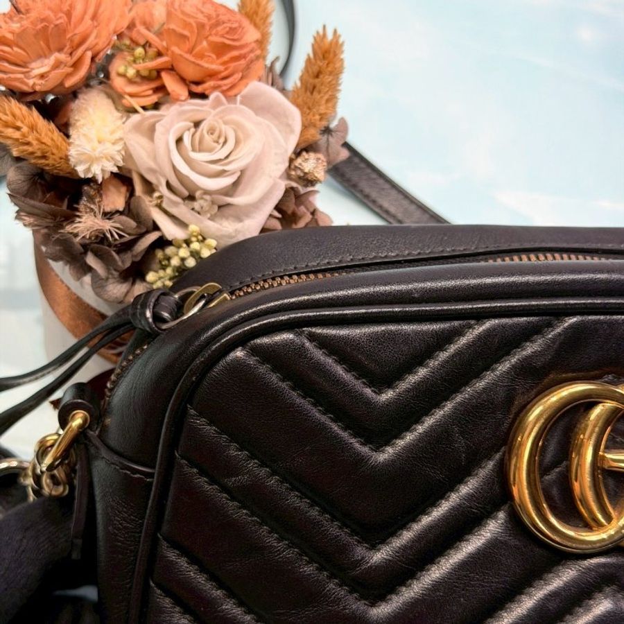 GUCCI 經典GG Marmont相機包-5