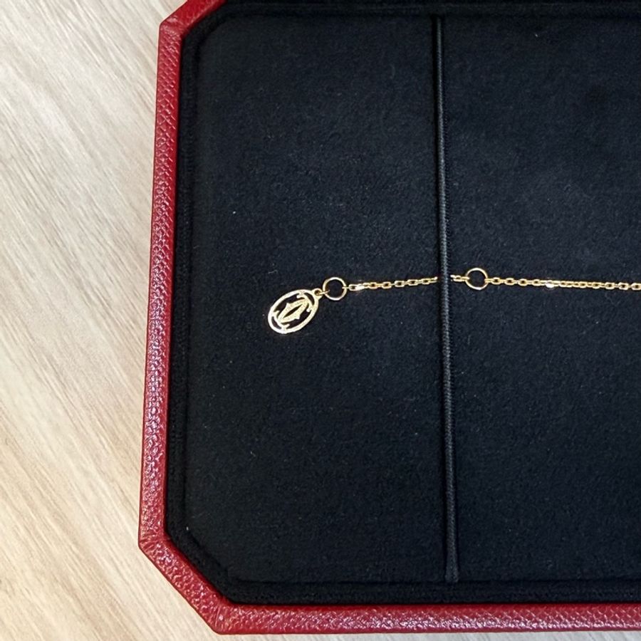 Cartier Damovr Dink Gold單鑽手鏈-2