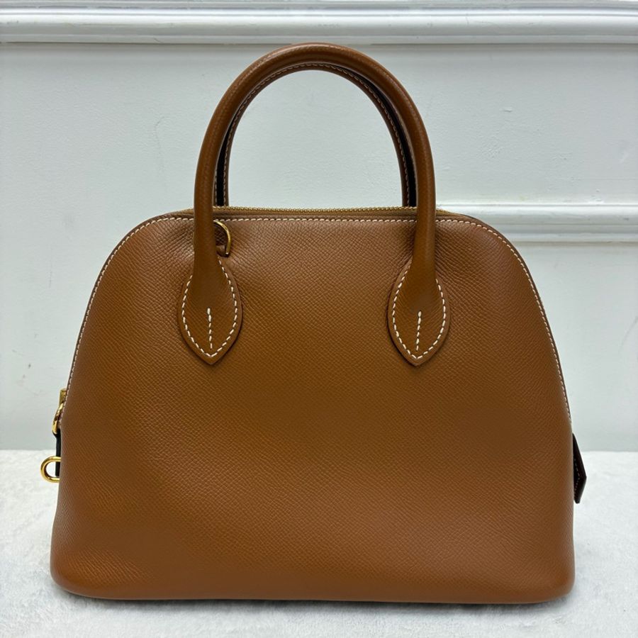 Hermes Bolide 25 B刻金棕色金扣 EC皮-2