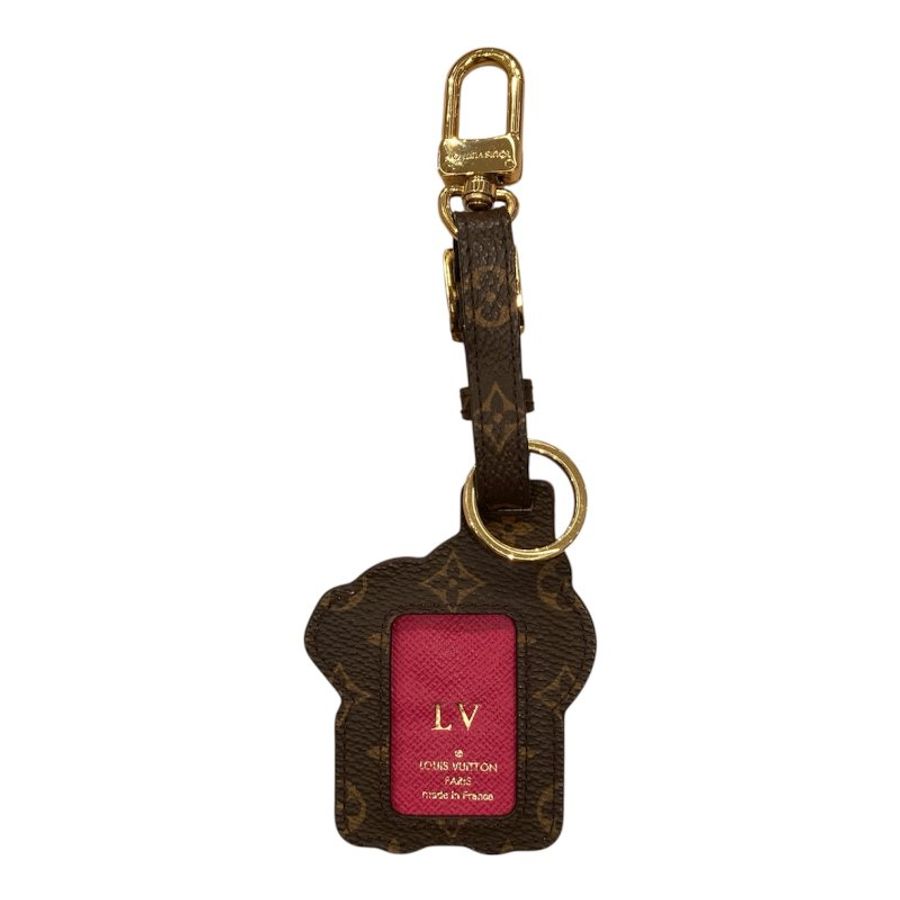 LOUIS VUITTON 路易威登 M69859 VIVIENNE 行李吊牌 PVC帆布 粉色-1