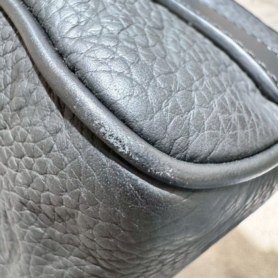 LV  keepall 25壓紋牛皮手提肩背包 晶片款-13