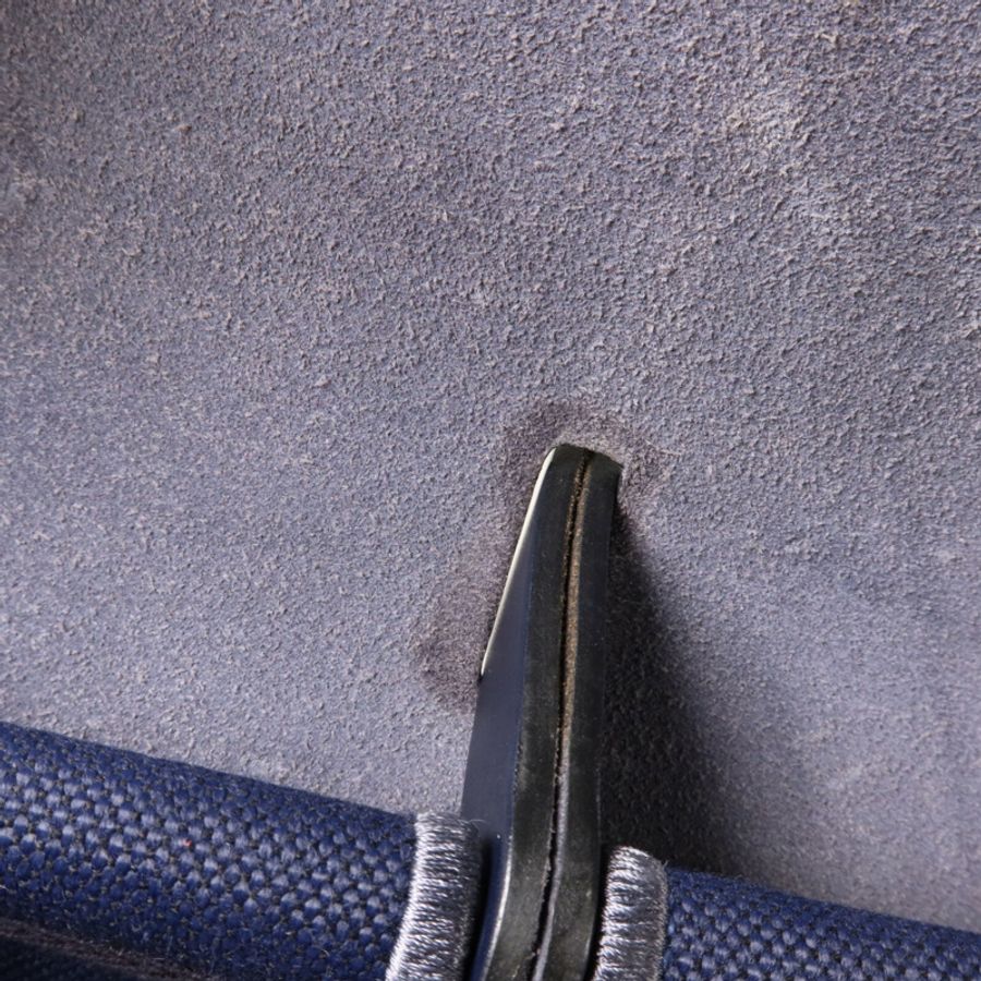 HERMES 帆布Herbag a Dos Zip Retourne Backpack背包Bleu Indigo-17
