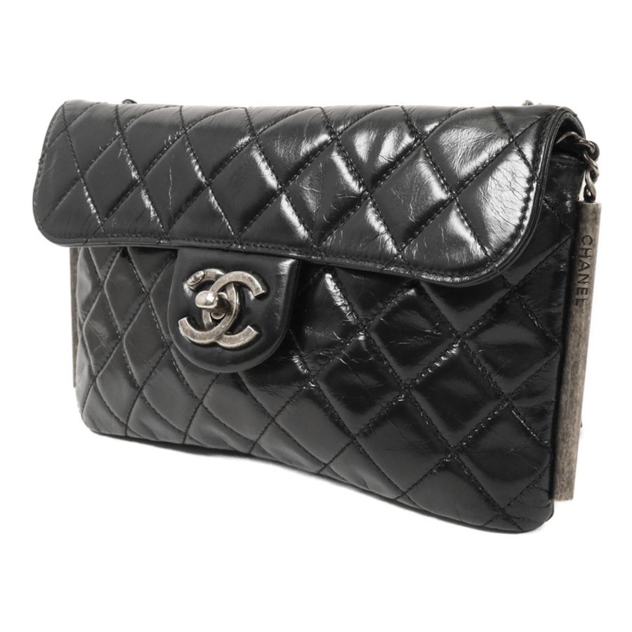CHANEL 牛皮皮革Chain Shoulder鏈帶肩背袋-2