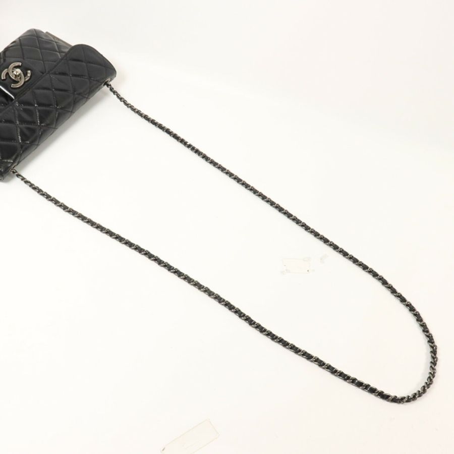 CHANEL 牛皮皮革Chain Shoulder鏈帶肩背袋-8