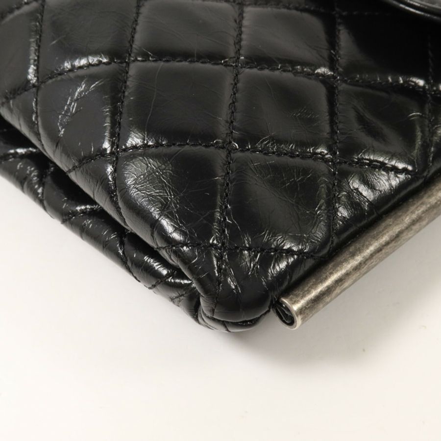 CHANEL 牛皮皮革Chain Shoulder鏈帶肩背袋-14