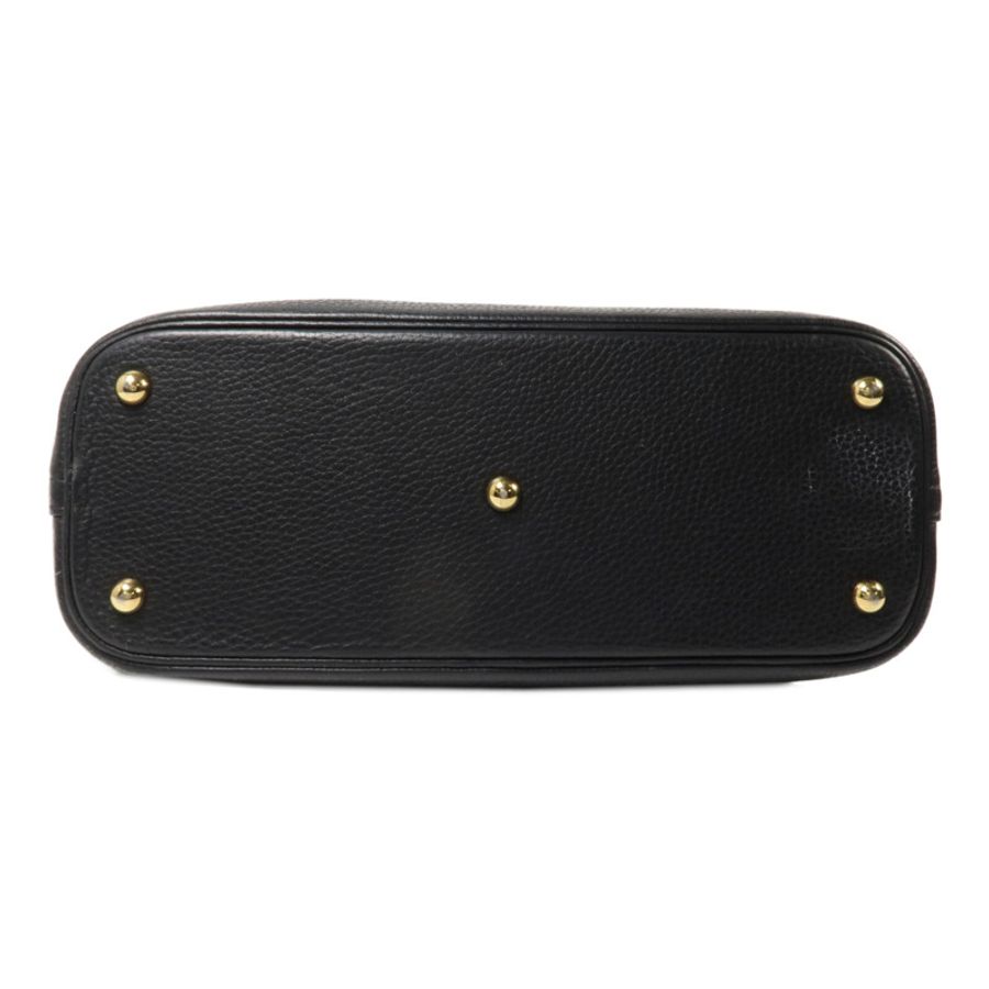 HERMES Clemence皮革Bolide 31手挽肩背兩用袋Noir-3