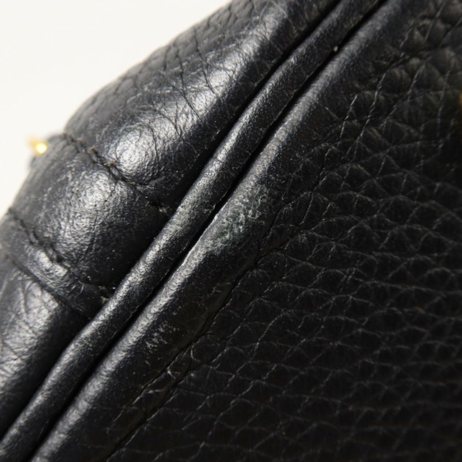 HERMES Clemence皮革Bolide 31手挽肩背兩用袋Noir-18