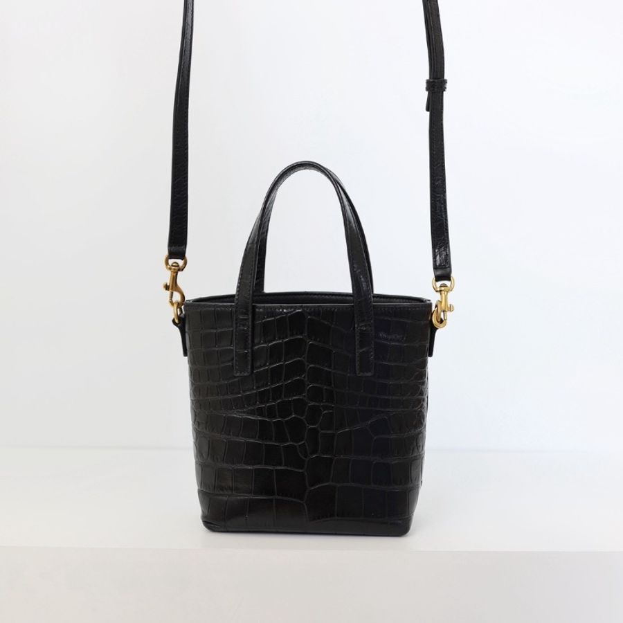 二手Ysl mini tote 鱷魚壓紋-8