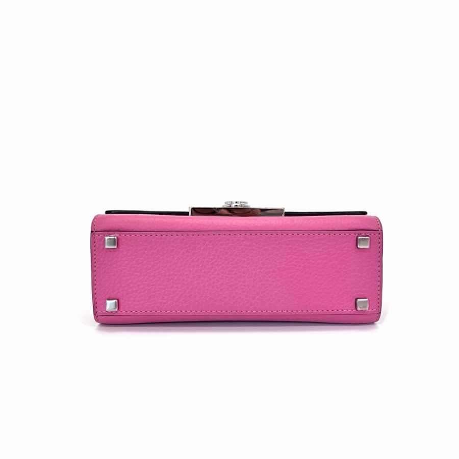 【威選精品】🩷 MOYNAT Rejane 小號銀扣手提斜背包-8