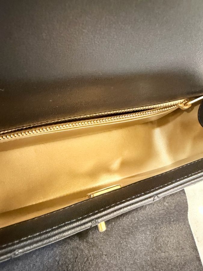 全新～Chanel mini Cf20黑羊皮 金球20-19