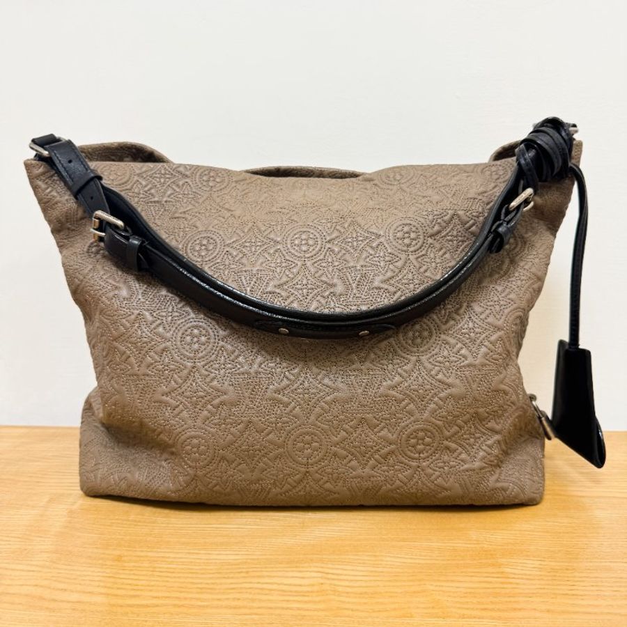 LOUIS VUITTON【路易威登】M93157 Hobo GM 單肩包 煙燻色（Fumée）皮革 Monogram Antheia 棕色／茶色 女士包款-2