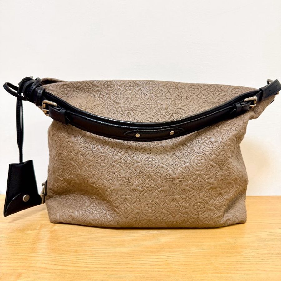 LOUIS VUITTON【路易威登】M93157 Hobo GM 單肩包 煙燻色（Fumée）皮革 Monogram Antheia 棕色／茶色 女士包款-3