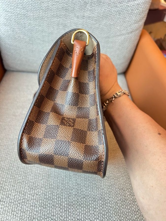 Louis Vuitton 路易威登 BEAUMARCHAIS棋盤格拼色手提包-4