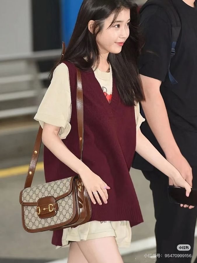 極新GUCCI Horsebit 1955 medium shoulder bag咖啡色1955系列中號斜背包-16