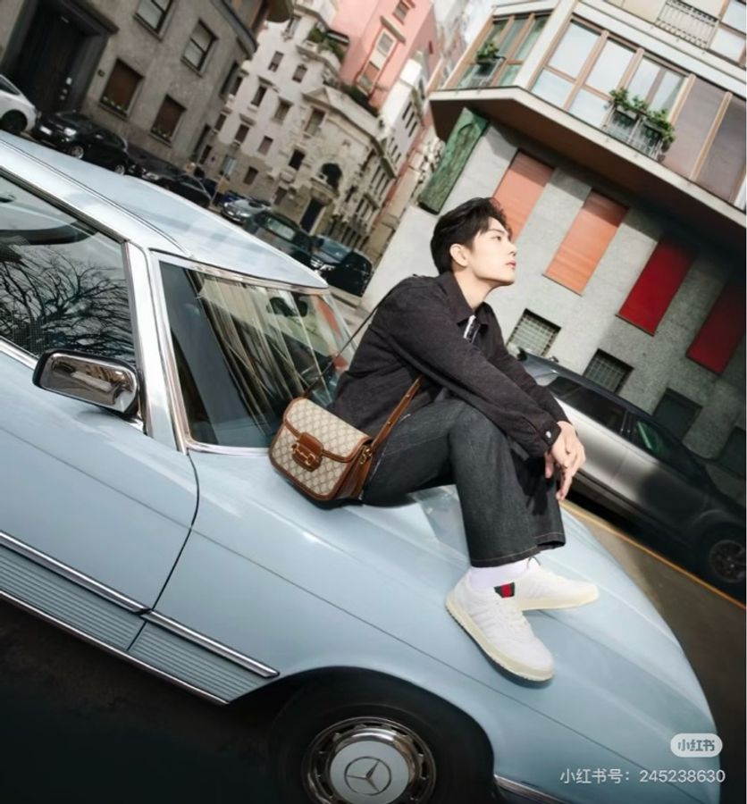 極新GUCCI Horsebit 1955 medium shoulder bag咖啡色1955系列中號斜背包-20