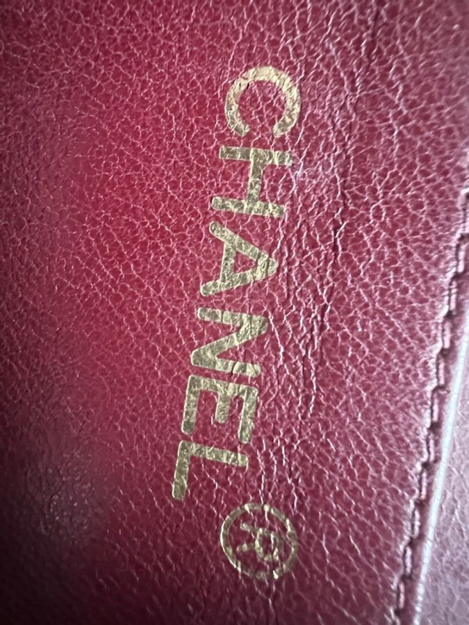 Chanel Vintage 34cm Jumbo Maxi 羊皮包-9