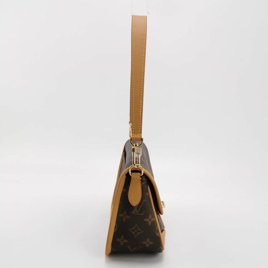 Louis Vuitton (LV) Diane植鞣革Monogram印花斜背包單肩包晶片款-3