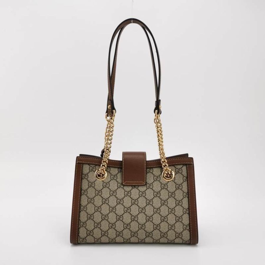 Gucci Padlock中型牛皮GG老花鎖扣單肩包-4