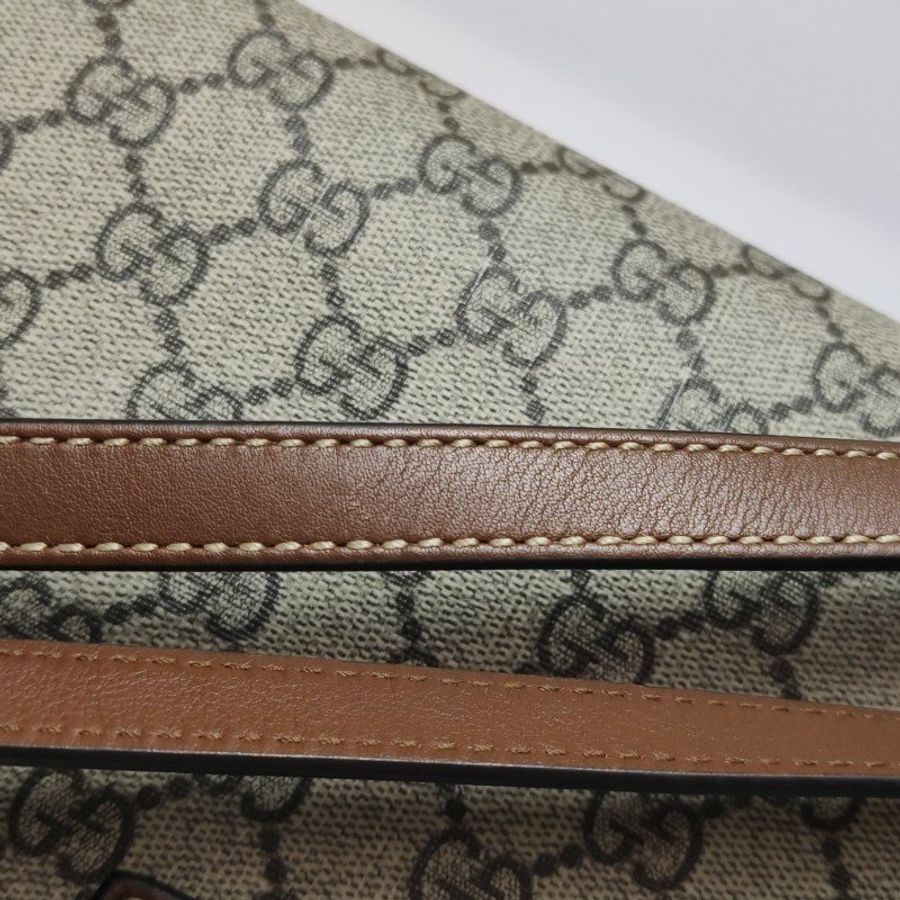 Gucci Padlock中型牛皮GG老花鎖扣單肩包-9