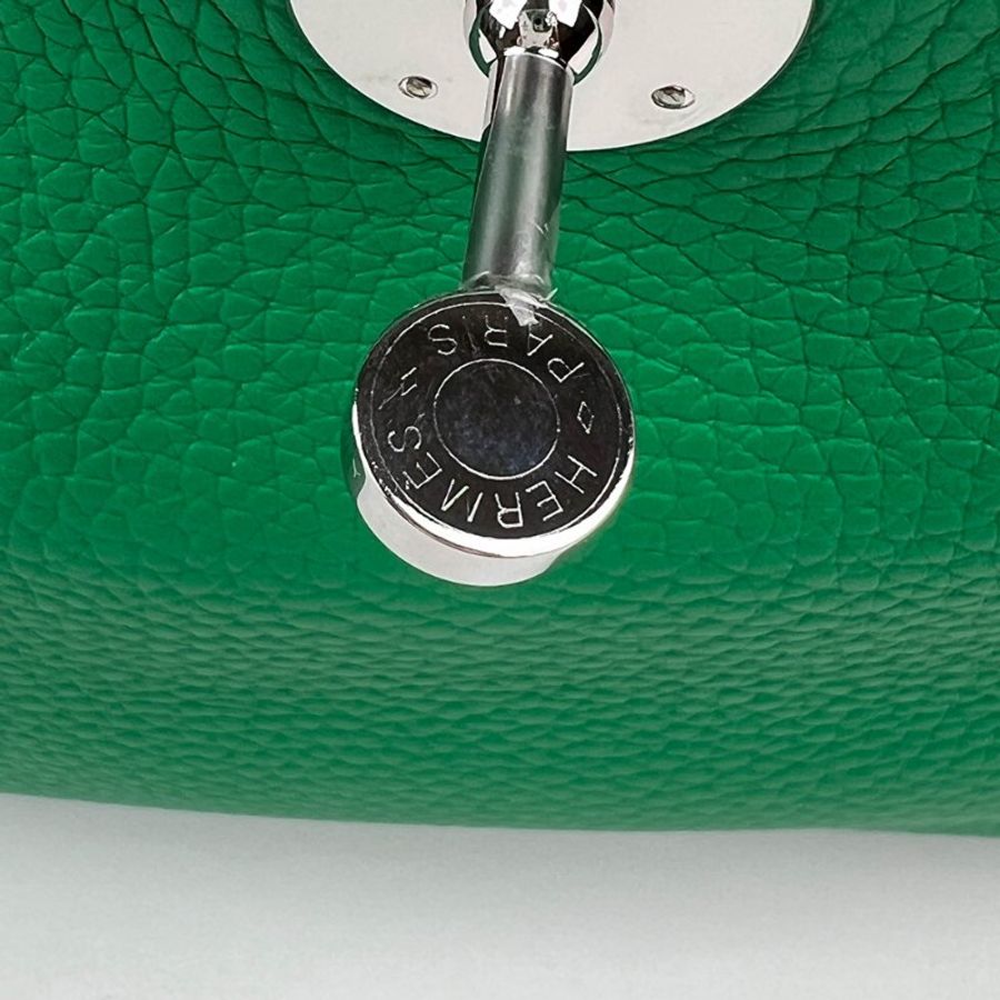 HERMES 愛馬仕 Lindy 26 琳迪包 Bambou 竹子綠銀釦 Togo 牛皮｜手提包 肩背包 雙雙肩帶 經典款｜2025年 K刻 醫生包｜KÉSH 凱仕精品-16