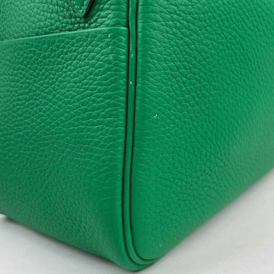 HERMES 愛馬仕 Lindy 26 琳迪包 Bambou 竹子綠銀釦 Togo 牛皮｜手提包 肩背包 雙雙肩帶 經典款｜2025年 K刻 醫生包｜KÉSH 凱仕精品-21
