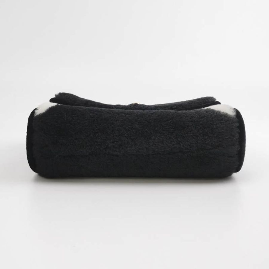 Chanel Flap Bag羊皮拼色雙C扣單肩包晶片款-5