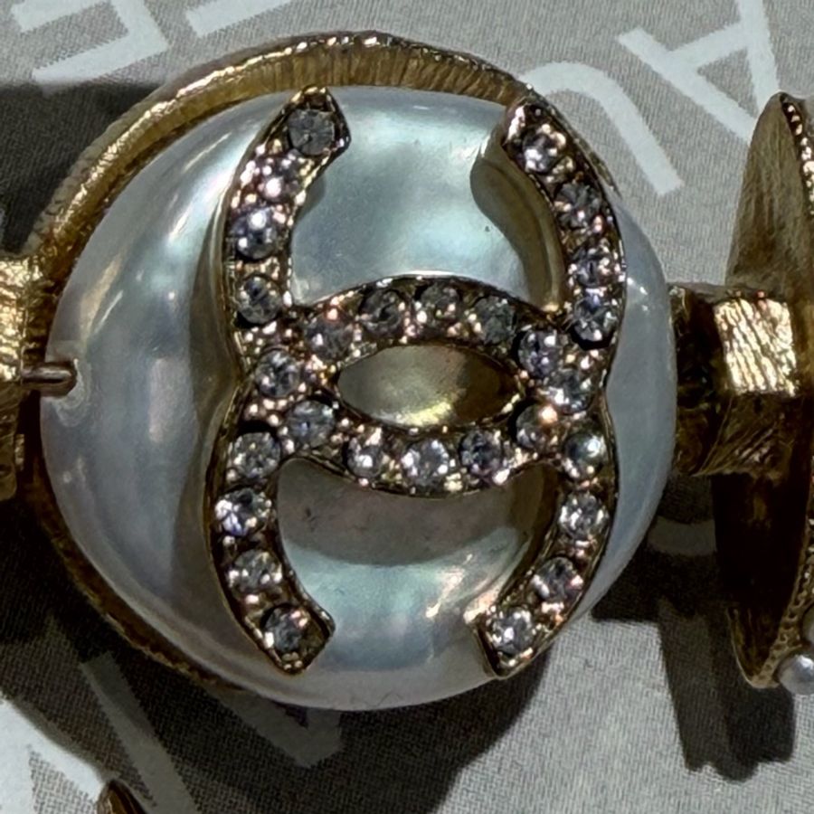CHANEL 雙C船錨⚓️胸針 金-4