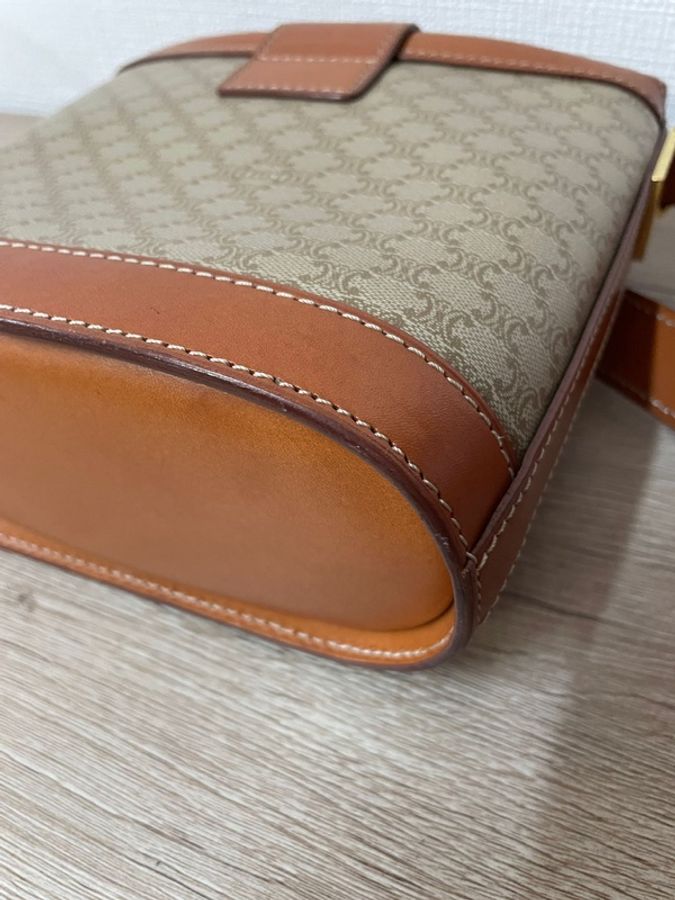 《初。Vintage》Celine 米色老花水桶包-6