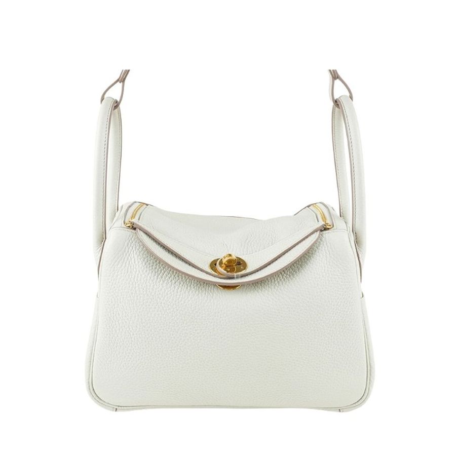HERMÈS 愛馬仕 Mini Lindy 20 Craie 奶油白 金釦 Clemence 牛皮｜手提包 肩背包 斜背包｜琳迪包 G刻 2026｜KÉSH 凱仕精品-0