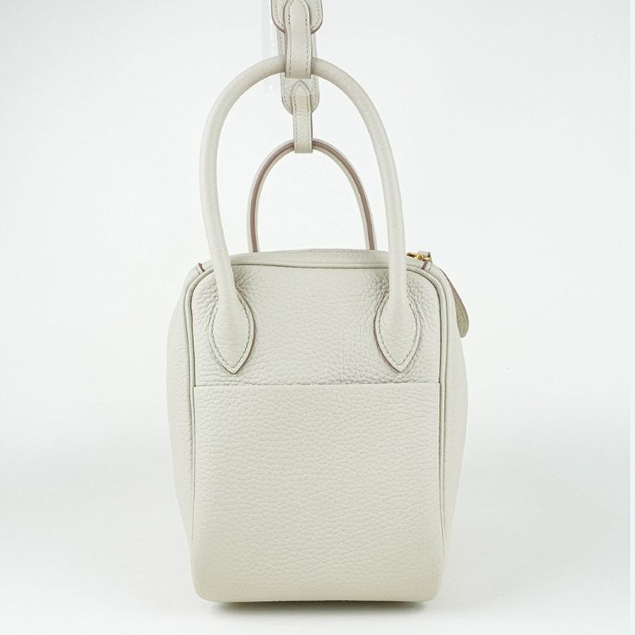 HERMÈS 愛馬仕 Mini Lindy 20 Craie 奶油白 金釦 Clemence 牛皮｜手提包 肩背包 斜背包｜琳迪包 G刻 2026｜KÉSH 凱仕精品-4