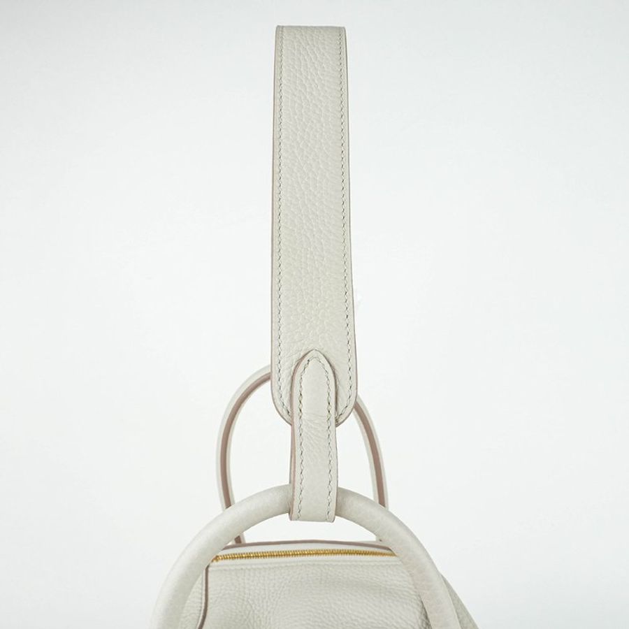 HERMÈS 愛馬仕 Mini Lindy 20 Craie 奶油白 金釦 Clemence 牛皮｜手提包 肩背包 斜背包｜琳迪包 G刻 2026｜KÉSH 凱仕精品-6