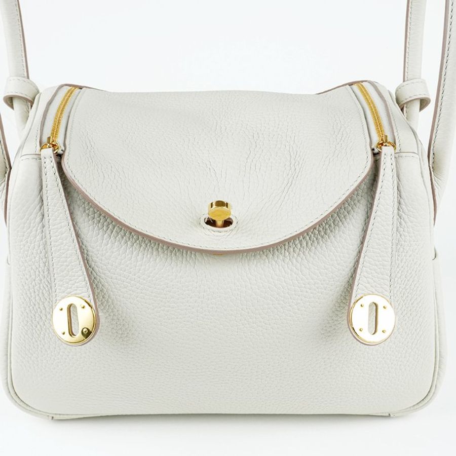 HERMÈS 愛馬仕 Mini Lindy 20 Craie 奶油白 金釦 Clemence 牛皮｜手提包 肩背包 斜背包｜琳迪包 G刻 2026｜KÉSH 凱仕精品-10