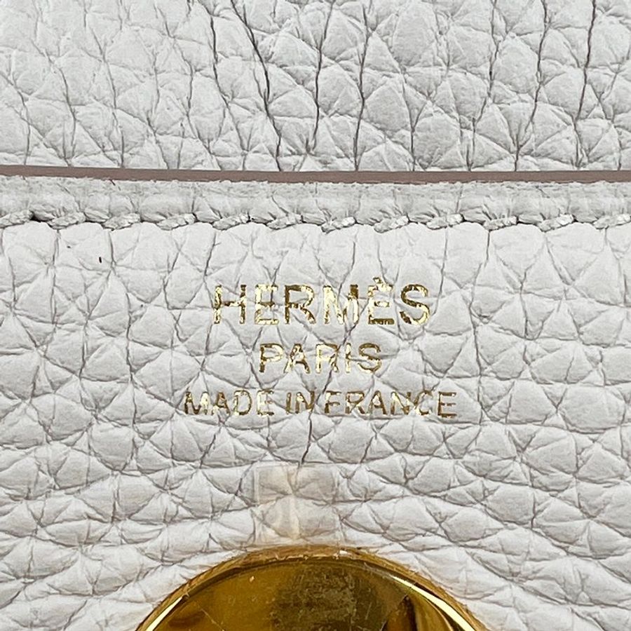 HERMÈS 愛馬仕 Mini Lindy 20 Craie 奶油白 金釦 Clemence 牛皮｜手提包 肩背包 斜背包｜琳迪包 G刻 2026｜KÉSH 凱仕精品-14