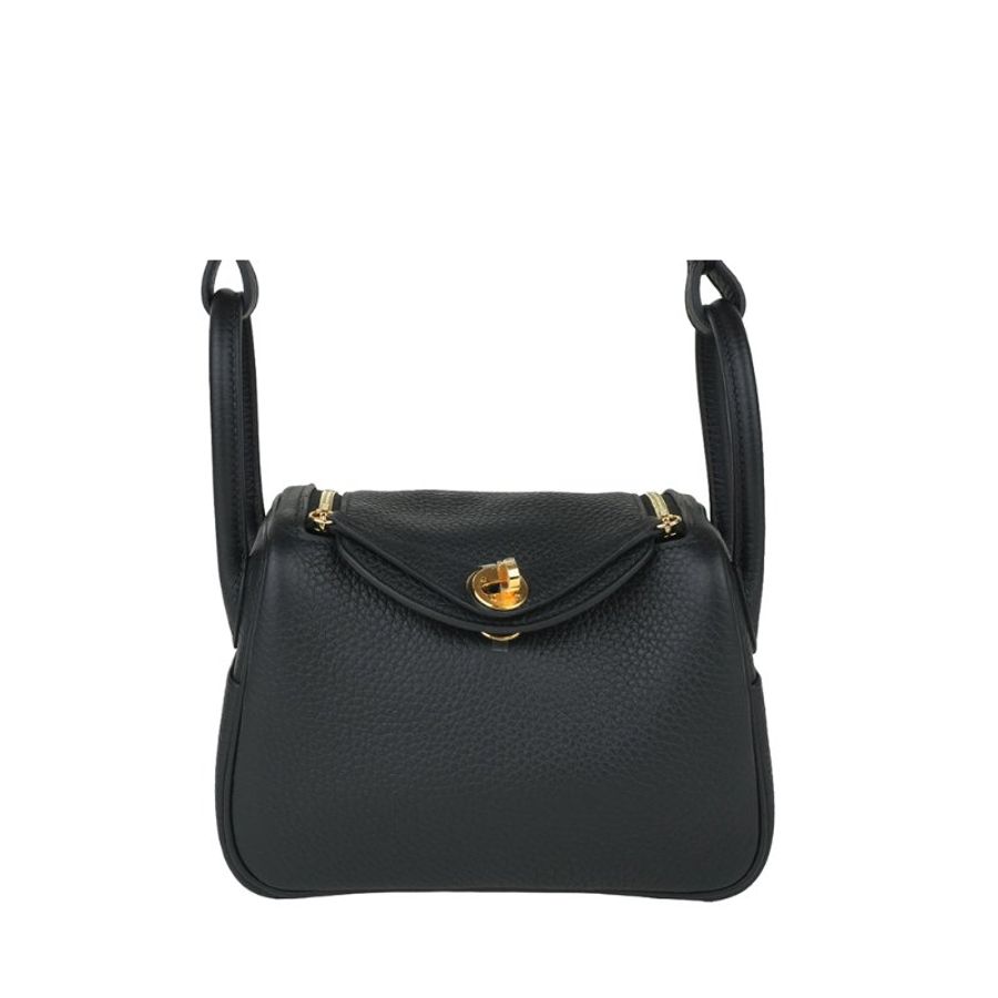 HERMÈS 愛馬仕 Mini Lindy 20 Noir 黑色 金釦 Clemence 牛皮｜肩背包 斜背包 手提包｜迷你琳迪包 K刻2025 收藏款｜KÉSH 凱仕精品-18