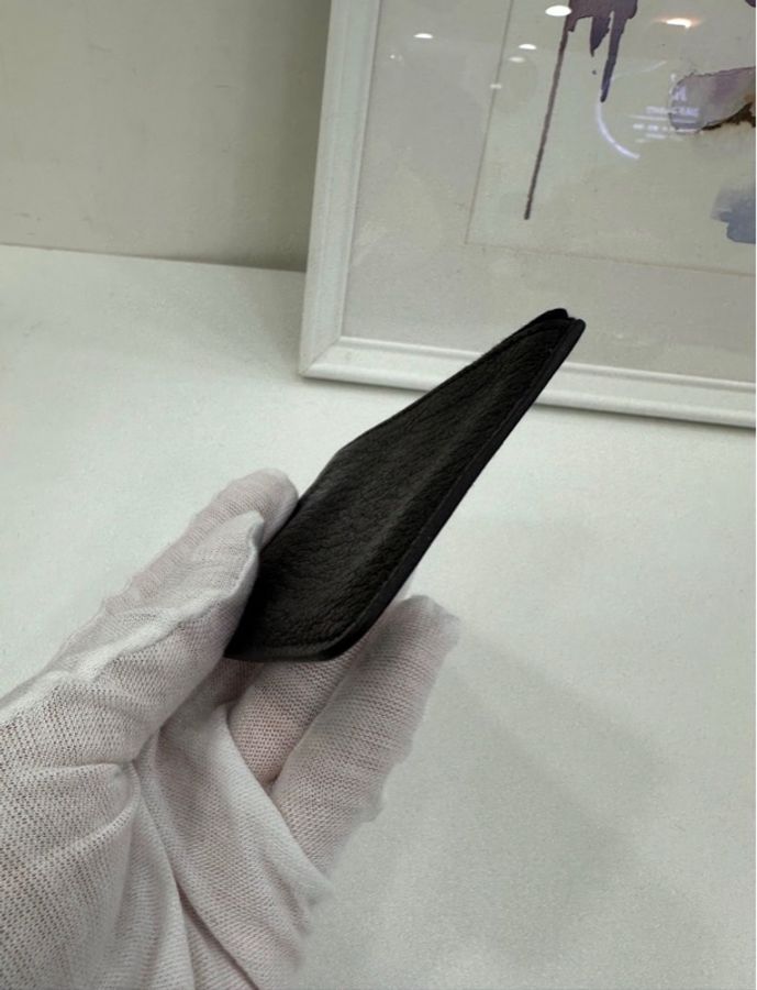 Hermes愛馬仕 roulis slim 黑金豬鼻子山羊皮零錢包 Z刻-7