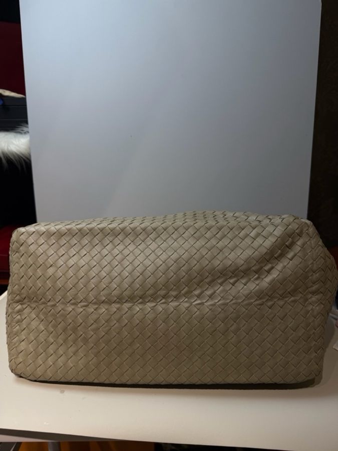 葆蝶家/Bottega Veneta    米灰色 羊皮 長 40 x 寬 28 x 高 30 cm-4