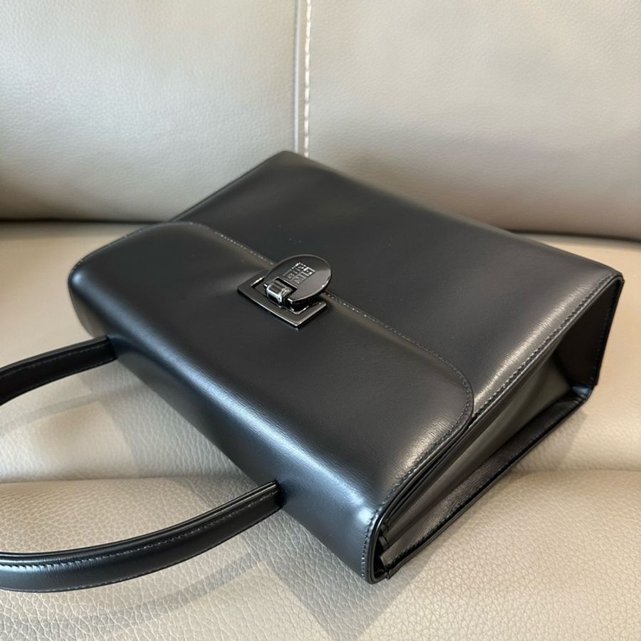 Givenchy紀梵希黑色牛皮Kelly手提單肩包-2