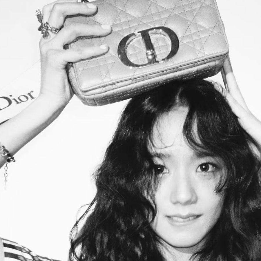 DIOR迪奧caro25cm中號高級灰閒置帶膜全新全配🈶購證專櫃13萬-1